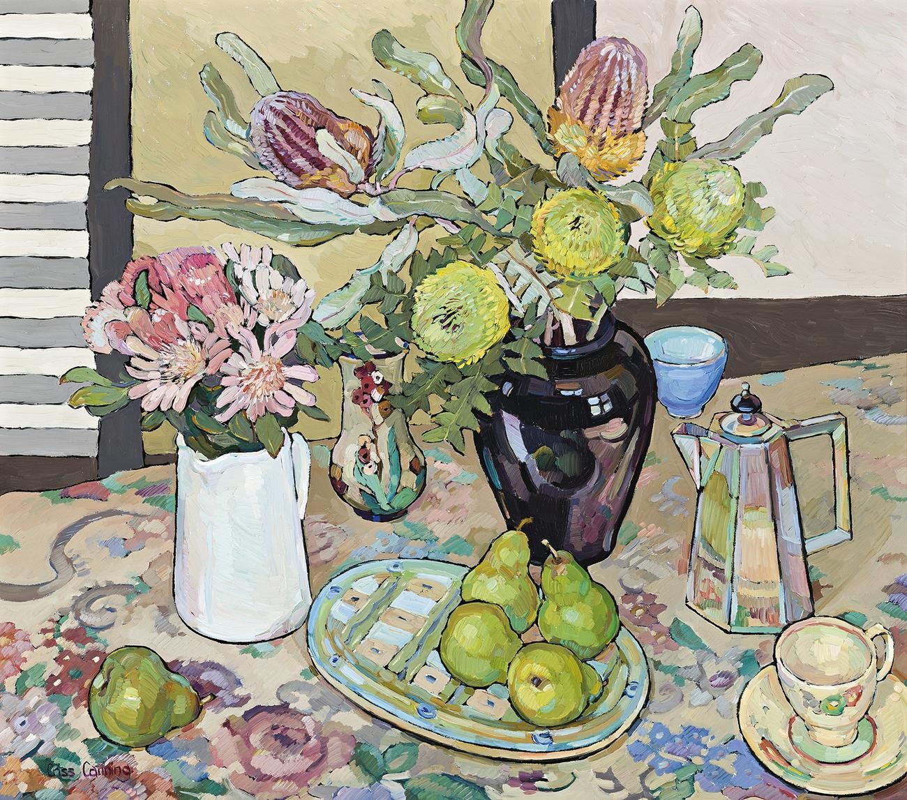 STILL LIFE WITH NATIVE FLOWERS AND PEARS, 1985 | Deutscher and Hackett